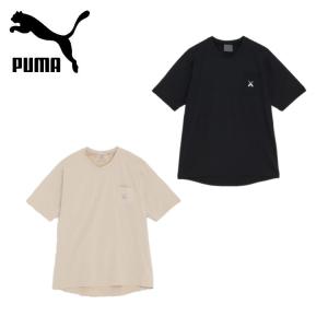 24春夏 PUMA プーマ メンズ PUMA x TWOLAPS 半袖 Tシャツ 525234 クルーネック 半袖 陸上トラック 吸汗速乾｜translation