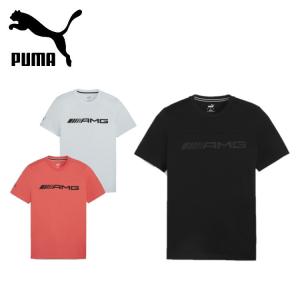 24春夏 PUMA プーマ メンズ メルセデス AMG ロゴ Tシャツ 623716 モータースポーツ レギュラーフィット クルーネック 吸水速乾｜translation