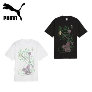 24春夏 PUMA プーマ メンズ PUMA x MARTI SAWE グラフィック Tシャツ 624633 ストリート リラックスフィット クルーネック｜translation