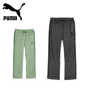 24春夏 PUMA プーマ メンズ T7 AOP ストレート トラックパンツ 626184 ジャージ ボトム リラックスフィット ゴムウエスト｜translation