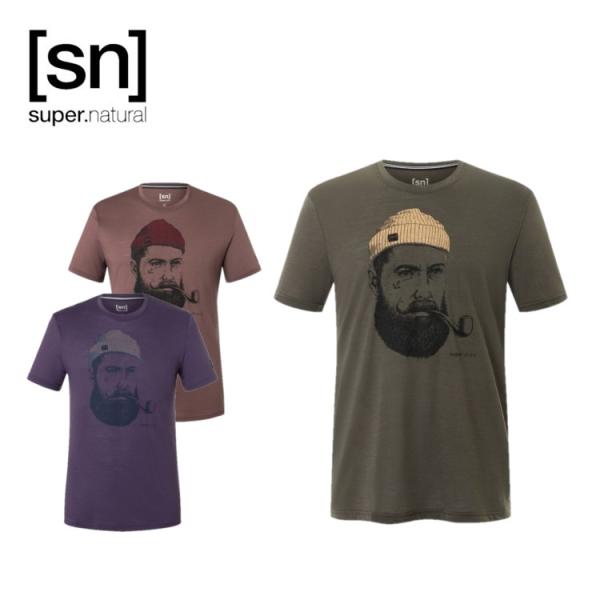[sn] super.natural エスエヌ スーパーナチュラル メンズ セーラー Tシャツ SN...