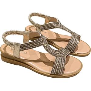 ストラップ ラメ 動きやすい 靴 2S-N07-GD38