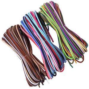 60色 スエード 革ひも 皮ひも カラフル アクセサリー皮紐 革紐 レザークラフト紐 スェード調