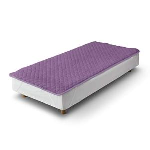 あたたか敷きパッド セミダブル 120×200cm 洗える ふんわり 冬 パープル AJ020PDSD offtime(オ