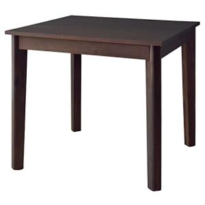 PaletteLife ダイニングテーブル 幅80cm 2人用 おしゃれ 木製 机 正方形 コンパクト 小さめ 小さい モダン シンプル ダークブラウ