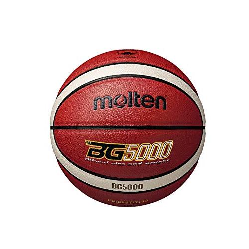 molten(モルテン) バスケットボール 小学生用 5号球 検定球 BG5000 オレンジ×アイボ...