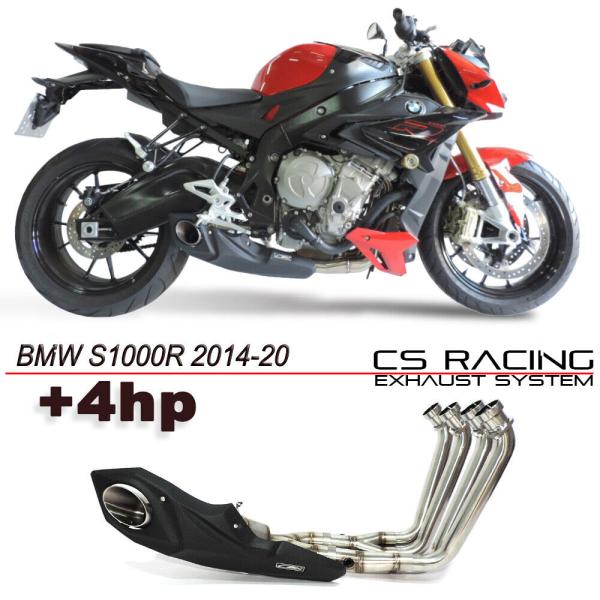 BMW S1000R 14-20年 CS Racing テイラーメイドスタイル フルエキゾーストマフ...