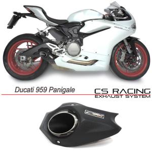 DUCATI 959/1299 Panigale 15-20年 CS Racing テイラーメイドスタイル スリップオンマフラー