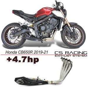 CB650r MIVVフルエキ Mivv CB650R 19-23 フルエキ DELTA RACE (触媒あり）ブラック