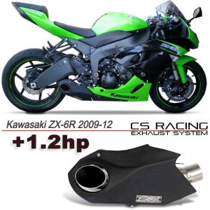 Kawasaki ZX-6R 09-12年 CS Racing テイラーメイドスタイル スリップオンマフラー｜traumauto