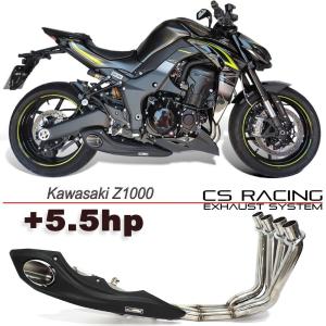 Kawasaki Z1000 10年以降 CS Racing テイラーメイドスタイル フルエキゾーストマフラー｜traumauto