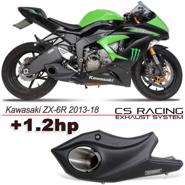 Kawasaki ZX-6R 13-18年 CS Racing テイラーメイドスタイル スリップオン...