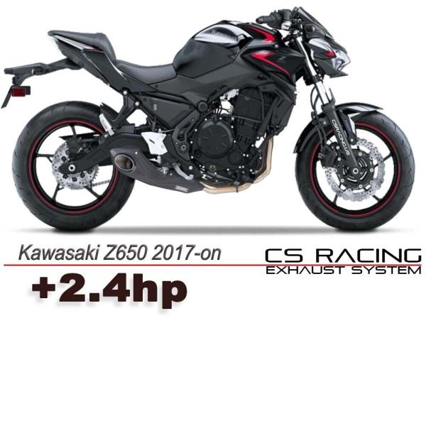 Kawasaki Z650 17-23年 CS Racing テイラーメイドスタイル スリップオンマ...