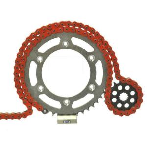 パーツ KTM KTM Duke 390 13-18年 前後スプロケット&オレンジチェーンセット