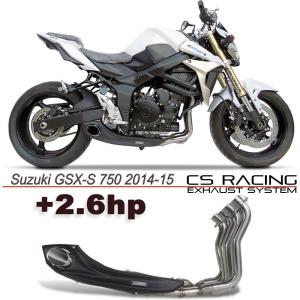 SUZUKI GSR750A/GSX-S750 14-15年 CS Racing テイラーメイドスタイル フルエキゾーストマフラー