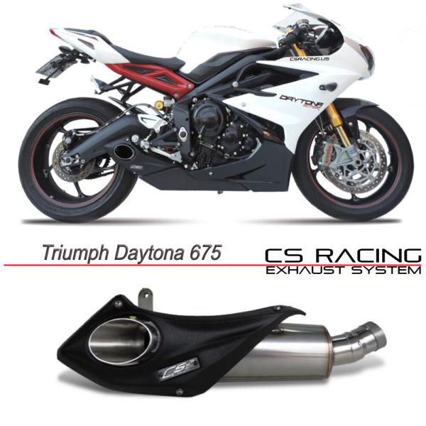TRIUMPH DAYTONA 675R 13-18年 CS Racing スリップオンマフラー