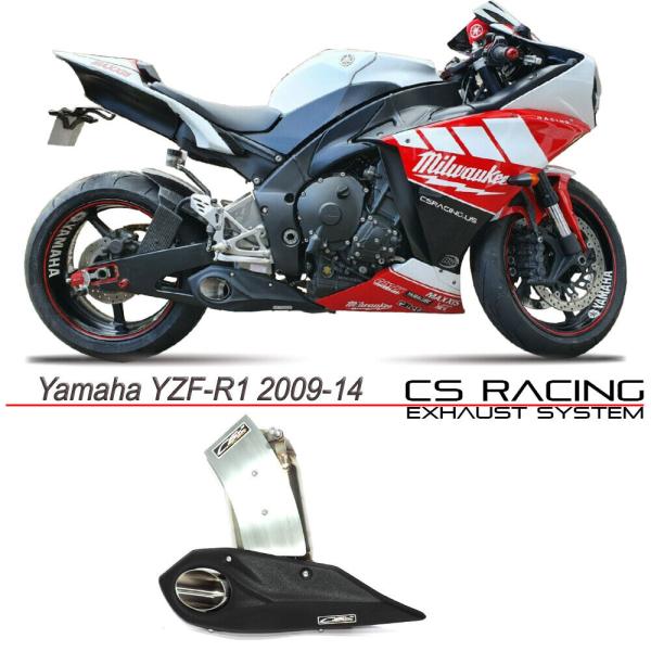 YAMAHA YZF-R1 09-14年 CS Racing テイラーメイドスタイル スリップオンマ...