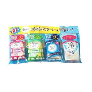 花王 ビオレさらさらパウダーシート せっけん 携帯用 10枚入 : べるお