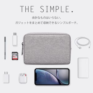 シンプルガジェットポーチ ポーチ 収納 防水 ...の詳細画像1