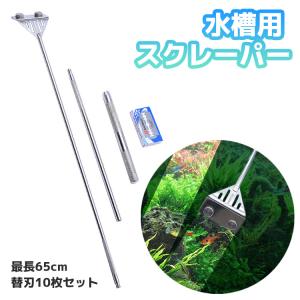 スクレーパー プロレイザー ステンレス製 アクアリウム