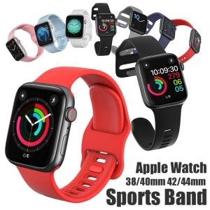 アップルウォッチ バンド シリコン スポーツ ベ...の商品画像