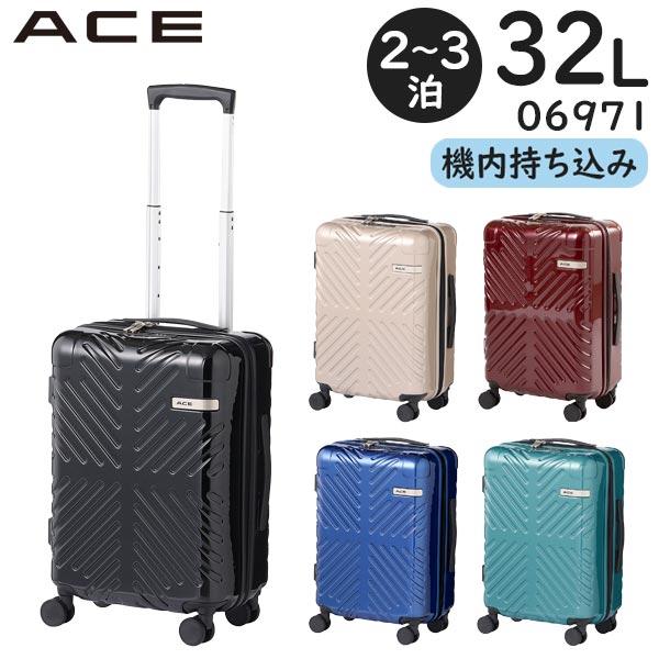 ACE ラディアル (32L) ファスナータイプ スーツケース 2〜3泊用 3辺合計115cm 機内...