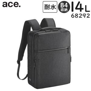 ace. ガジェタブル ヘザー2 薄型リュック (14L) 撥水 杢調素材 B4収納 14インチPC対応 エースジーン 68292｜travel-goods-toko