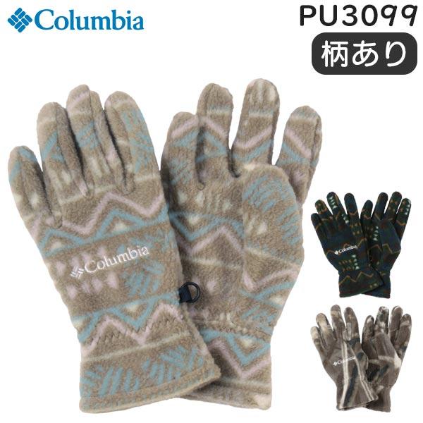 Columbia コロンビア バックアイスプリングスグローブ (総柄) 手袋 フリース素材 男女兼用...