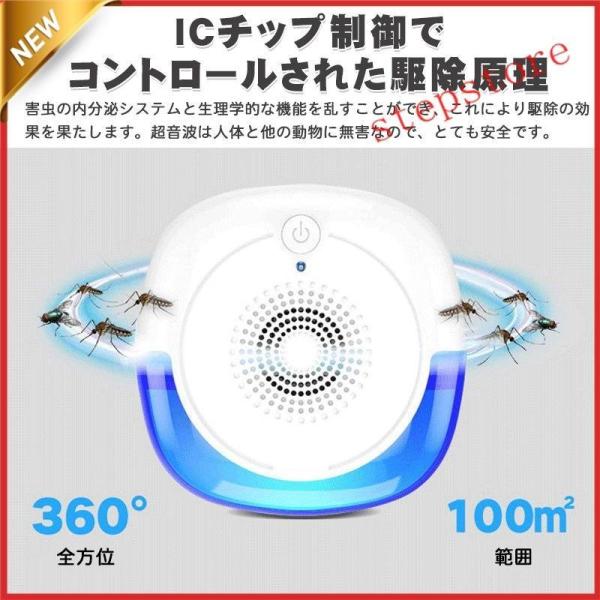 害虫駆除器 音波式 虫除け器 ゴキブリ駆除機 ネズミ撃退器 コンセント式 省エネ 静音無毒無臭 80...