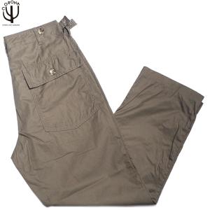 CORONA FATIGUE SLACKS（コロナ・ファティーグスラックス）/FP001-23-02 cotton gabardine UTILITY SLACKS/pewter｜TRAVELS