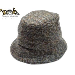 HANNA HAT（ハンナハット）/HARRIS TWEED WEE THATCH HAT/olive｜travelsshibuya