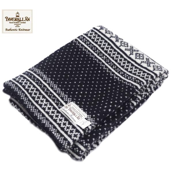 INVERALLAN（インバーアラン）/JACQUARD 2 TONE MUFFLER（ジャカード編...