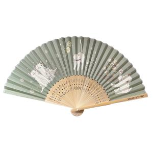 わちふぃーるど 扇子 月に乾杯・紺 わちふぃーるどダヤン : わち