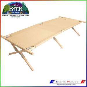 BYER of maine グリーンキャンバス木製コット BYER of maine グリーンキャンバス木製コット アウトドア