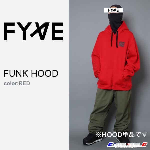 FYVE スノーボードウェア FUNK HOOD(RED) サイズM【HOOD単品】