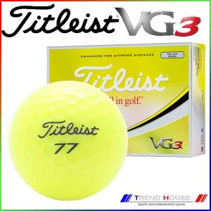 新品未使用 タイトリスト 2018モデル VG3 イエロー オーバーランボール １２球１ダース 箱なしアウトレット Titleist