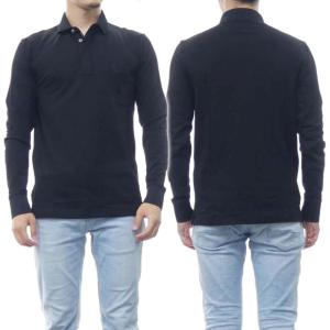 ARMANI EXCHANGE アルマーニエクスチェンジ メンズ長袖ポロシャツ 8NZF79 ZJ81Z ブラック /2022秋冬新作