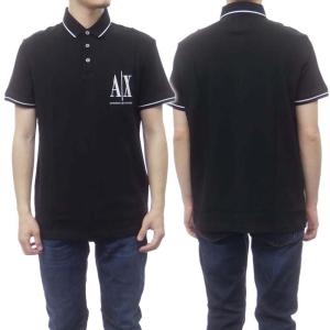 ARMANI EXCHANGE アルマーニエクスチェンジ メンズポロシャツ 8NZFPA Z8M5Z ブラックの商品画像
