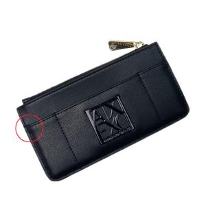 難有り特価ARMANI EXCHANGE アルマーニエクスチェンジ レディースカードケース/コインケース / 948488 0A874 ブラック