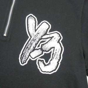 Y-3 ワイスリー メンズ ハーフジップ Tシ...の詳細画像3