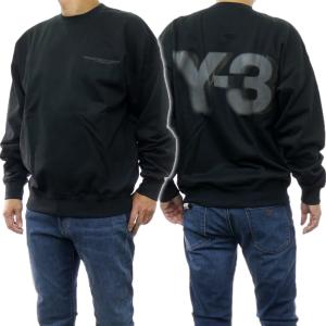 Y-3 ブラック トレーナー Y-3 ワイスリー ヨウジヤマモト adidas トレーナー スウェット
