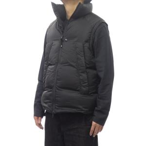 極美品✦ワイスリー　ダウンベスト　グレンチェック　異素材　フード　ブランドロゴ Y-3 ワイスリー ダウンベスト PUFFER VEST パファー ベスト JX7281