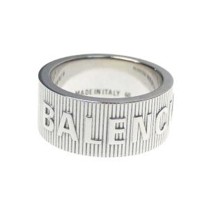 BALENCIAGA バレンシアガ メンズリング FORCE STRIPED RING / 674648 J8400 シルバー｜tre-style