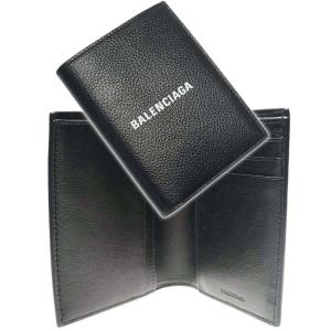 BALENCIAGA バレンシアガ メンズ二つ折り財布 681579 1IZI3 / CASH VERTICAL ブラック｜tre-style
