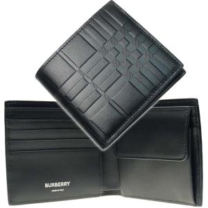 BURBERRY バーバリー メンズ二つ折り長財布 8050915_1 / MS CC BILL COIN ESM ブラック /2022秋冬新作