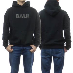 BALR. ボーラー メンズプルオーバーパーカー JOEY BOX BRAND POCKET HOODIE / B1261.1011 ブラック