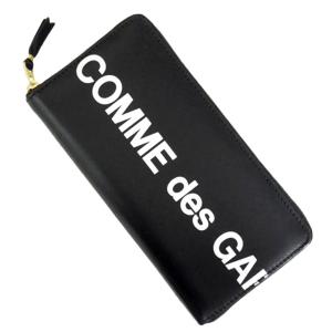 COMME DES GARCONS コムデギャルソン メンズラウンドファスナー長財布（小銭入れ付き） SA0110HL / HUGE LOGO ブラック