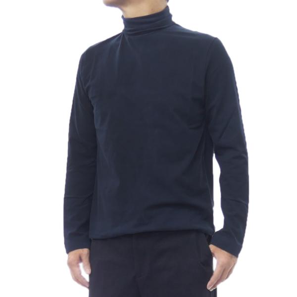 CIRCOLO1901 チルコロ1901 メンズタートルネックロングTシャツ CN4950 ネイビー