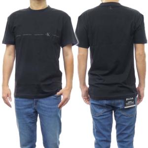 CALVIN KLEIN JEANS カルバンクラインジーンズ メンズクルーネックTシャツ J324668 ブラック /2024春夏新作｜tre-style