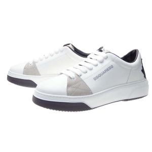 DSQUARED2 ディースクエアード メンズローカットスニーカー SNM0173 13220001 / BUMPER ホワイト｜tre-style